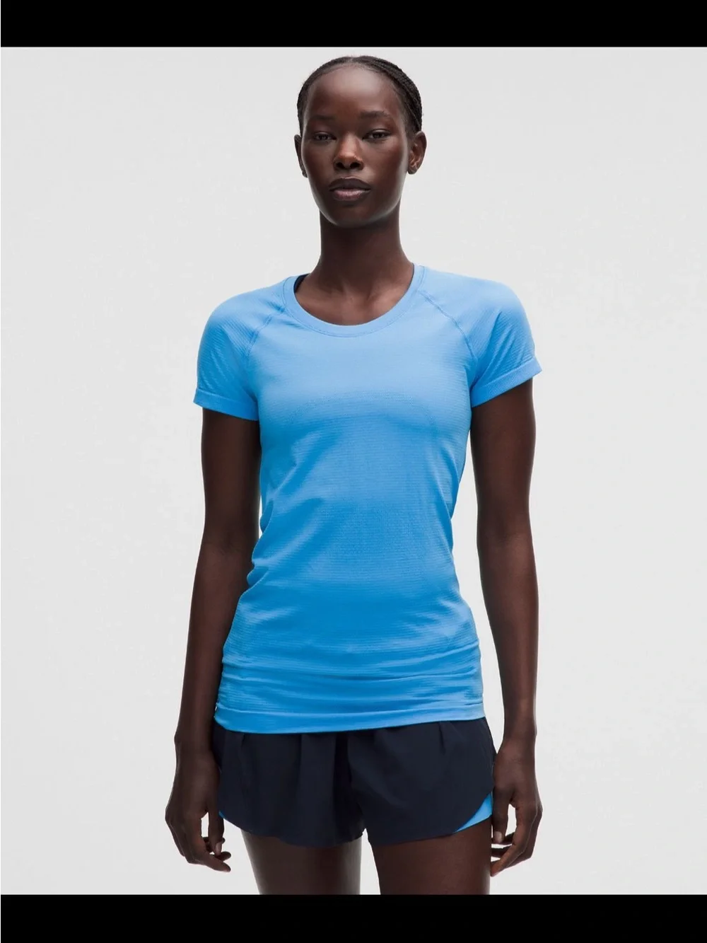 lululemon athletica Women's Sky Blue Short Sleeve Performance Tee